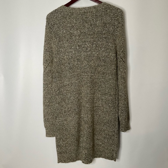 Cabi #4278 The Tunic Dress Fall 2022 Cozy Knit Artichoke Green Grey Dress Size M - Picture 12 of 16